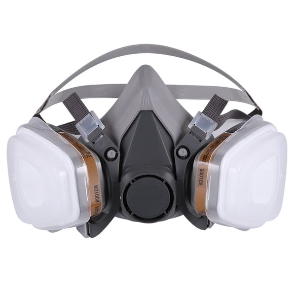 Respirator Half Mask Paint Face Cover for Gas, Painting, Dust, Machine Polishing, Organic Vapors with Filter Cotton
