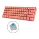 thumbnail image 5 of mecánico inalámbrico con retroiluminación RGB de 61 teclas para computadora de teléfono, modos duales con Rosa A Yotijar combo de teclado y ratón, 5 of 10
