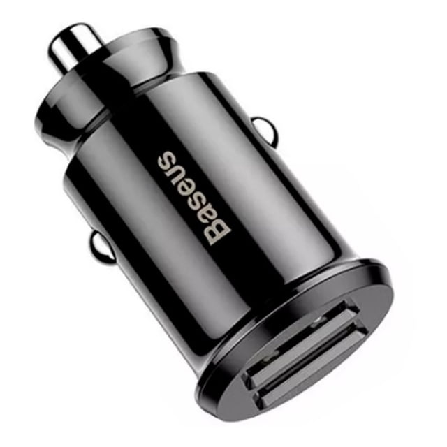 Cargador Para Auto 2 Entradas USB 3.1 Carga Rápida 5V Negro
