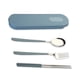 thumbnail image 3 of Conjuntos de vajilla 304 Conectuales de acero inoxidable Estudiantes reutilizables Use accesorios de viaje simple para reuniones familiares de picnic Azure Blue 3 PCS Speravity HA012732-03, 3 of 7