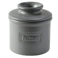 thumbnail image 1 of Butter Bell - The Original Butter Bell crock by L Tremain, a Countertop French Ceramic Butter Dish Keeper for Spreadable Butter, Caf脙漏 Matte Collection, Steel Gray, 1 of 10