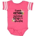 thumbnail image 3 of Inktastic Happy Birthday to the Sweetest Sister in the World Girls Baby Bodysuit, 3 of 5