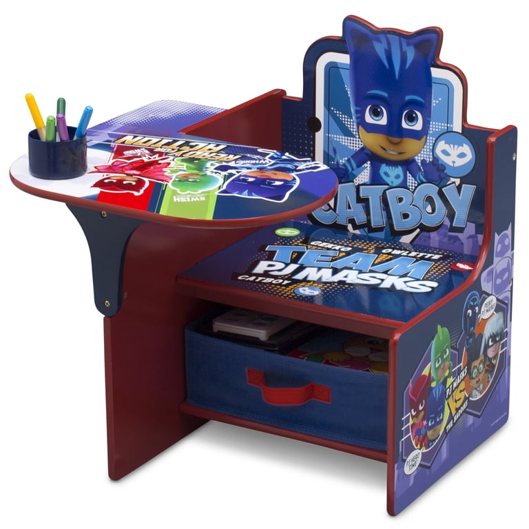 PJ Masks Chair Desk with Storage Bin by Delta Children, Greenguard