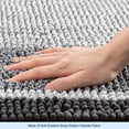 thumbnail image 5 of Subrtex Bathroom Rugs Chenille Plush Bath Mat Water Absorbent,16"x24", Gray, 5 of 7