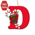 thumbnail image 6 of Holloyiver Christmas Tree Personalized Initial Letter Ornaments, A, 0.07 lb, 6 of 8