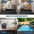thumbnail image 4 of QinaQin 50-Piece Interlocking Floor Tiles. 12-Inch x 12-Inch Soft Pvc Non-Slip Mats with Drainage Holes. Waterproof Modular Mats. for Gyms. Kitchens. Poolsides. and Garages, 4 of 8