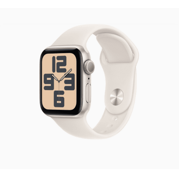 Apple Watch SE (2nd Gen, 2022) – 40mm GPS Smartwatch – Starlight Aluminum Case with Sport Band - Open Box
