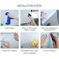 thumbnail image 3 of Window Privacy Film, Film Decorative Window, Film Sun Blocking Window, Tinting Film for Home, Static Clings Removable Frosting Bathroom Door Window Covering, for Home Office Glass, 3 of 8