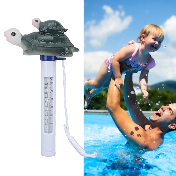 Termómetro Flotante, Termómetro De Piscina Con Forma De Tortuga De Agua De Dibujos Animados, Duradero, Fácil De Leer, Ligero, Resistente Al Agua Para Bañeras Para Interiores