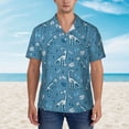 thumbnail image 4 of Fotbe Dinosaur Skull Hawaiian Shirt for Men Unisex Summer Beach Casual Short Sleeve Cotton Linen Button Down Shirts-XX-Large, 4 of 9