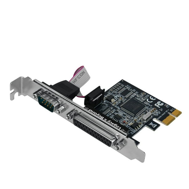 Single Serial Port plus Single Parallel Port PCIe Card