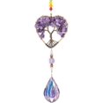 thumbnail image 1 of Life Tree Colgante de cristal para ventana, decoración de ventana, jardín, decoración del hogar (multicolor-cónico), 1 of 5