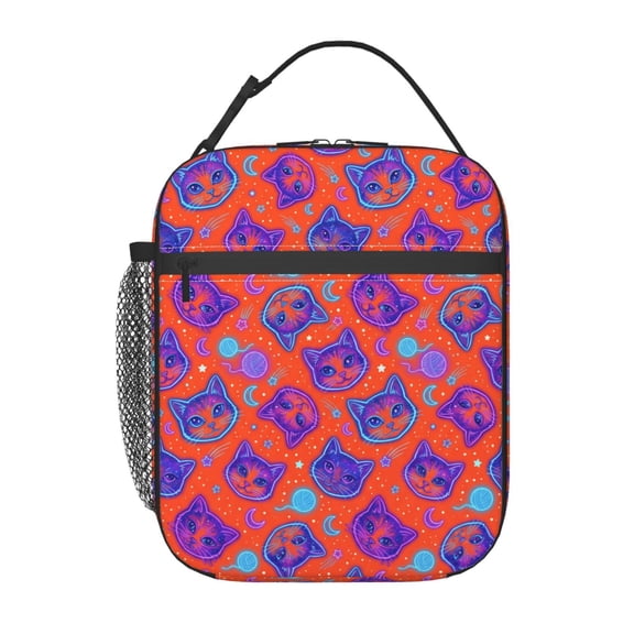 Cat Lunch Bag Insulated Lunch Box Reusable Lunch Tote Bag For Women Men Work Picnic