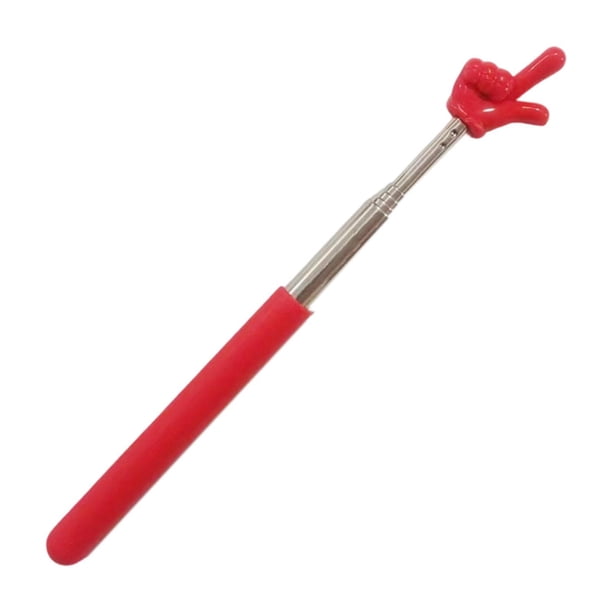 Punteros retráctiles para dedos para profesores, diseño ligero y multifuncional, minipunteros manuales para enseñanza, herramienta de presentación. rojo
