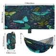 thumbnail image 2 of Hanging Hammock Portable Travel Camping For Outdooor Beach Camping Hiking Colorful Butterflies, 2 of 8