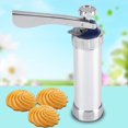 thumbnail image 3 of Kit de Prensa de Galletas, Pistola de Prensa de Galletas de Acero Inoxidable para Hornear Galletas, Pasteles o Churro, con 20 Moldes para Hornear, para Fiestas/Navidad/Cumpleaños/Aniversario, 3 of 4