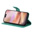 thumbnail image 3 of Allytechgroup for iPhone 16 Case Wallet, Sunflower Embossed PU Leather Flip Cover Stand Hand Strap Shockproof Stylish Cards Slots Phone Case for iPhone 16, Green, 3 of 7