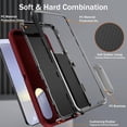 thumbnail image 5 of KOMI for Samsung Galaxy S24 Case, Samsung S24 Phone Case with Built in Kickstand, Shockproof/Dustproof/Drop Proof Military Grade Protective Cover for Galaxy S24 6.1 inch Red/Black, 5 of 7