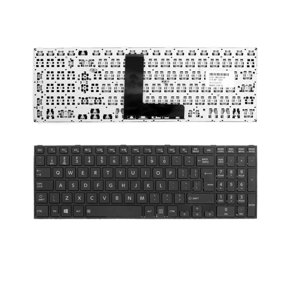 New US Layout Laptop Keyboard Replacement for Toshiba Satellite C55T-B5109 K000889390 K000889400 Black Notebook