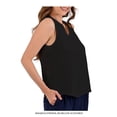 thumbnail image 3 of Blusa George para Mujer, Blusa sin Manga Cuello Mau sin Pinza Negro Talla G, 3 of 4