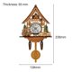 thumbnail image 5 of Reloj de cuco antiguo de madera con forma de pajarera, reloj de pared para decoración del hogar, reloj de cuco colgante, campana oscilante automática, péndulo, decoración del hogar, 5 of 8