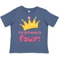 thumbnail image 3 of Inktastic 4th Birthday Princess is Four Girls Toddler T-Shirt, 3 of 5