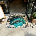 thumbnail image 2 of 3D Optical Illusion Rug,Get Scared, Funny Door Mat Indoor Outdoor Entrance, Rugs with Visual Depth Effect, As Test & Game with Cat or Dog,Non-Slip Doormat for Bedroom, Living Room, Porch, 2 of 5