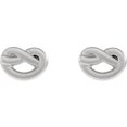 thumbnail image 2 of FB Jewels 925 Sterling Silver Knot Earrings, 2 of 2