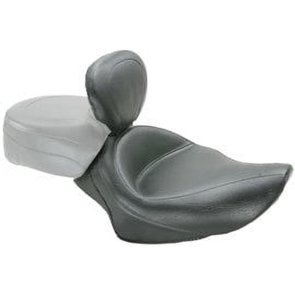 Wide Solo Vintage Seat with Backrest - w/ 4.5 gal tank/Black