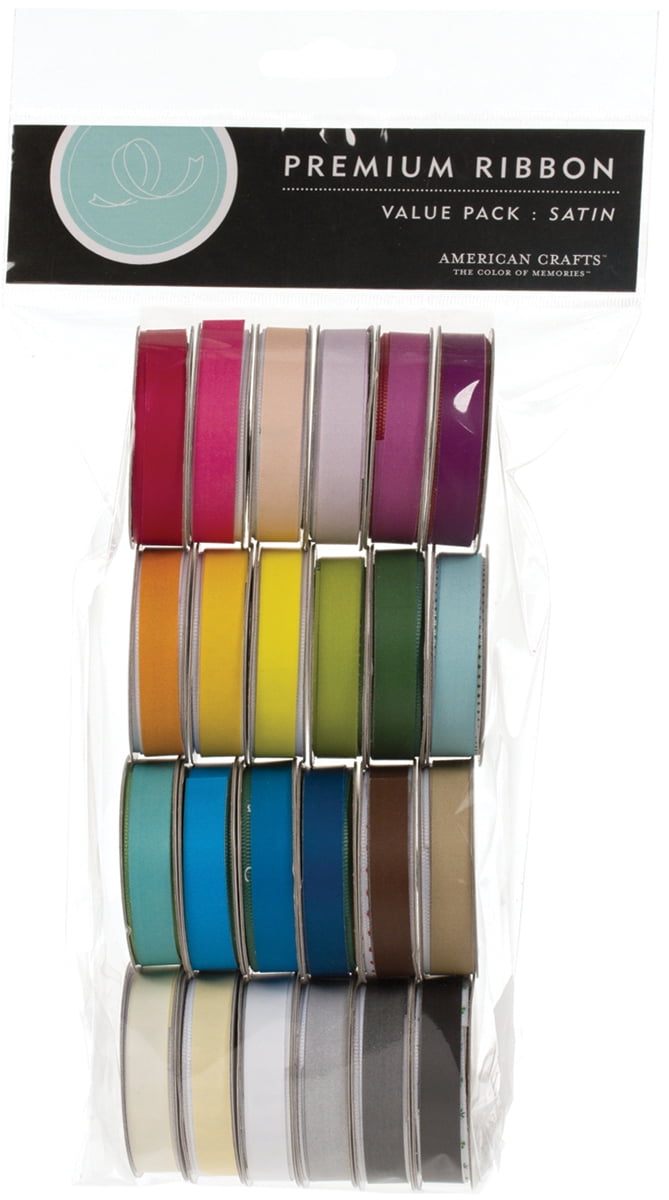 Premium Ribbon Value Pack .375"X4' 24/Spools Walmart Canada