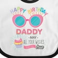 thumbnail image 4 of Inktastic Happy Birthday Daddy Boys or Girls Baby Bib, 4 of 4