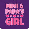 thumbnail image 4 of Inktastic Mimi and Papa Girl Grandchild Valentine Girls Baby Bib, 4 of 4