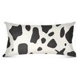 Cow Spots Plush Pillowcase Pillow Slip Bolster Case Zipper Closure