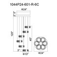 thumbnail image 3 of CWI Lighting Madeline LED Chandelier With Chrome Finish, 3 of 3