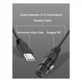 thumbnail image 4 of 3X XLR A USB C USB C A XLR para Teléfono A Micrófono Cable XLR A USB para Tableta, Computadora Portátil Dispositivos Tipo C (6 Pies), 4 of 6