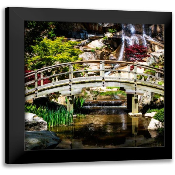 Hausenflock, Alan 12x12 Black Modern Framed Museum Art Print Titled - Japanese Garden V