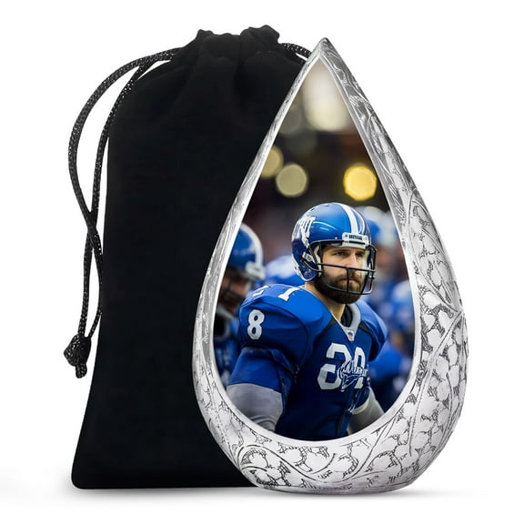 JAGSHASHI Football - Urns For Ashes - Burial Urns For Human Ashes - Ash Burials For Human Ashes - Large Urns For Ashes - Adult Urn - Crematory Urns Adult - 10 Inch - Large