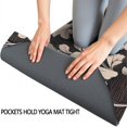 thumbnail image 3 of Pioneer Flower Floral Print Pattern Hot Yoga Mat Towel Non Slip for Hot Yoga - Quick-Drying Yoga Mat Cover with 4 Corner Pockets with Travel Bag - Hot Yoga Towel Non Slip 70"x26", 3 of 6