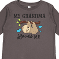 thumbnail image 4 of Inktastic My Grandma Loves Me with Sloth and Hearts Boys or Girls Long Sleeve Toddler T-Shirt, 4 of 5