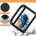thumbnail image 3 of TECH CIRCLE for Samsung Galaxy Tab A9 Case 2023 SM-X110/X115 Tablet Case ,Shockproof Handle Viewing Angles Stand Kids Friendly Case Lightweight EVA Rugged Cover for Samsung Galaxy Tab A9 8.7",lack, 3 of 5