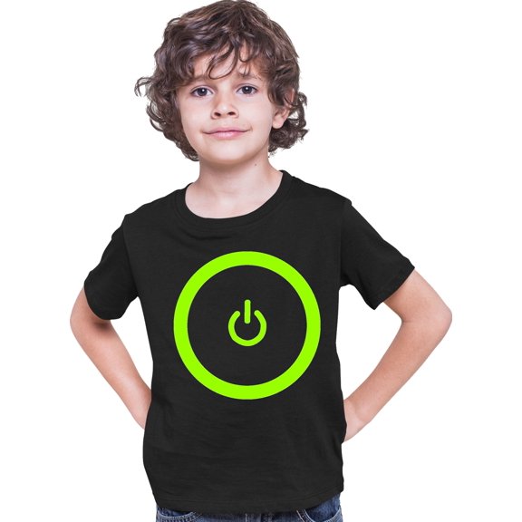 Youth Gaming Power Button Gamer Pride T-Shirt