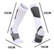 thumbnail image 2 of Dinheiro Calcetines de compresión simples para hombres y mujeres Calcetines de compresión para todo el día negro, 2 of 5