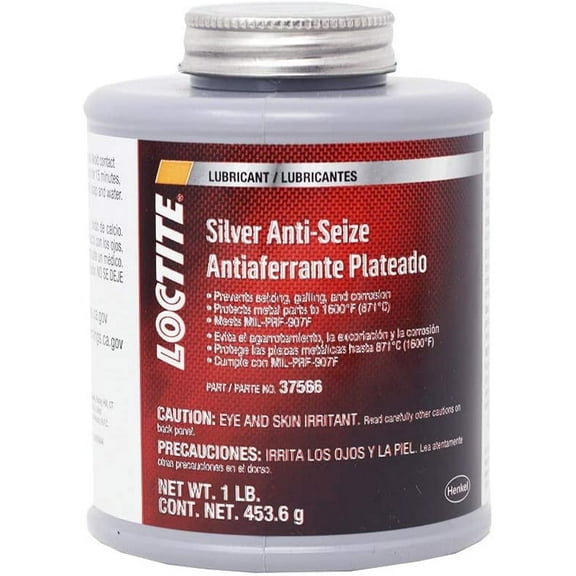 Loctite 501001 Silver-Grade Anti-Seize Lubricant, 1 lb, Brushtop