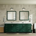 thumbnail image 2 of Jacques 84 in. W x 22 in. D Green Double Bath Vanity and Cultured Marble Top, 2 of 8