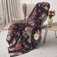 thumbnail image 3 of Gaeub Romantic Paris Print Flannel Throw Blanket, Home Fleece Throw Blanket for Couch or Bed,Decorative Blankets,Lightweight Fuzzy Flannel Blanket-50"x40", 3 of 6