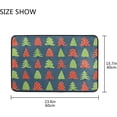 thumbnail image 6 of GZHJMY Christmas Tree Doormat Non Slip Floor Mat Indoor Outdoor Entrance Kitchen Bath Garden Carpet, 23.6"x15.7", 6 of 6