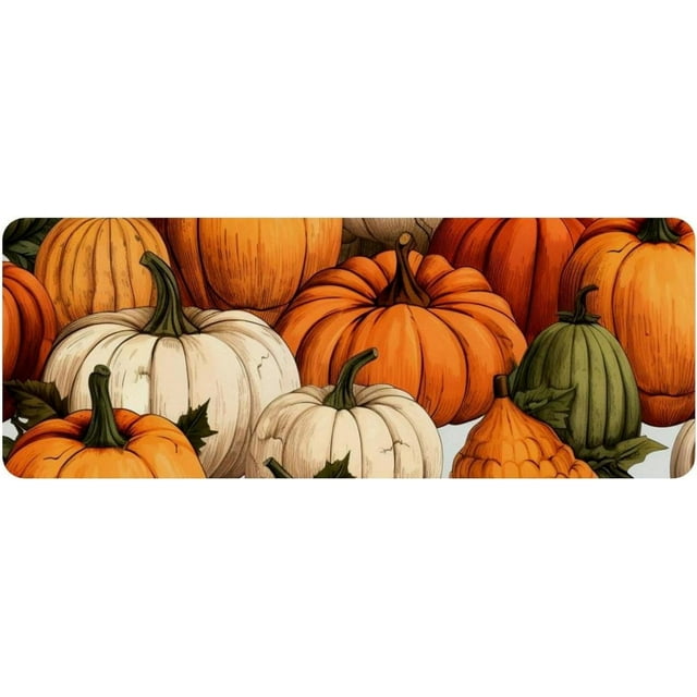 Mouse Pad, Anti-Slip Rubber Mouse-pad for Gaming Office Laptop Computer Men Women Kids, Cute Custom Pattern Mouse Mat, Thanksgiving Pumpkin Design