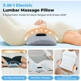 thumbnail image 2 of 3 In 1 Back Massager, Triple Fusion Massager For Sciatica, Electric Lumbar Support Pillow With Electric Traction Lifting & Heat Compress For Home, 2 of 6