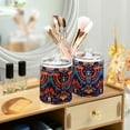 thumbnail image 3 of Yayeee 2 Pack Qtip Holder Bathroom Cotton Swab Canister with Lid Clear Dispenser Set, Blue Abstract Eagle, 3 of 6