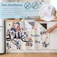 thumbnail image 5 of 4th of July Cabinet Curtain 35"Wx35"L,Dustproof Under Sink Skirt W/ Self Adhesive Tape,Independence Day Gnomes Blue Red Star Tree Rustic Cabinet Curtain Cover for Kitchen Sink,Bathroom Vanity, 5 of 9